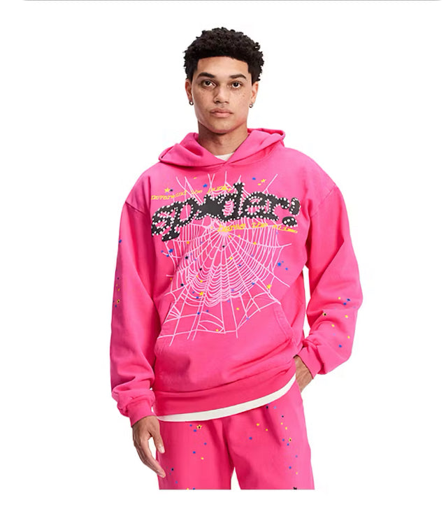 Sp5der Pink V2 Hoodie