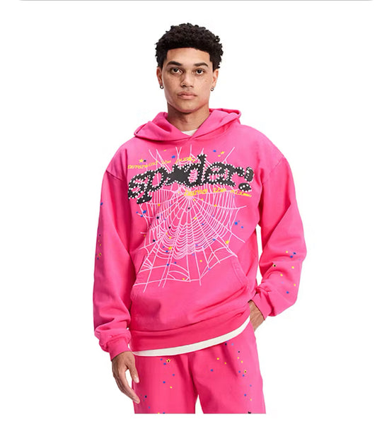 Sp5der Pink V2 Hoodie