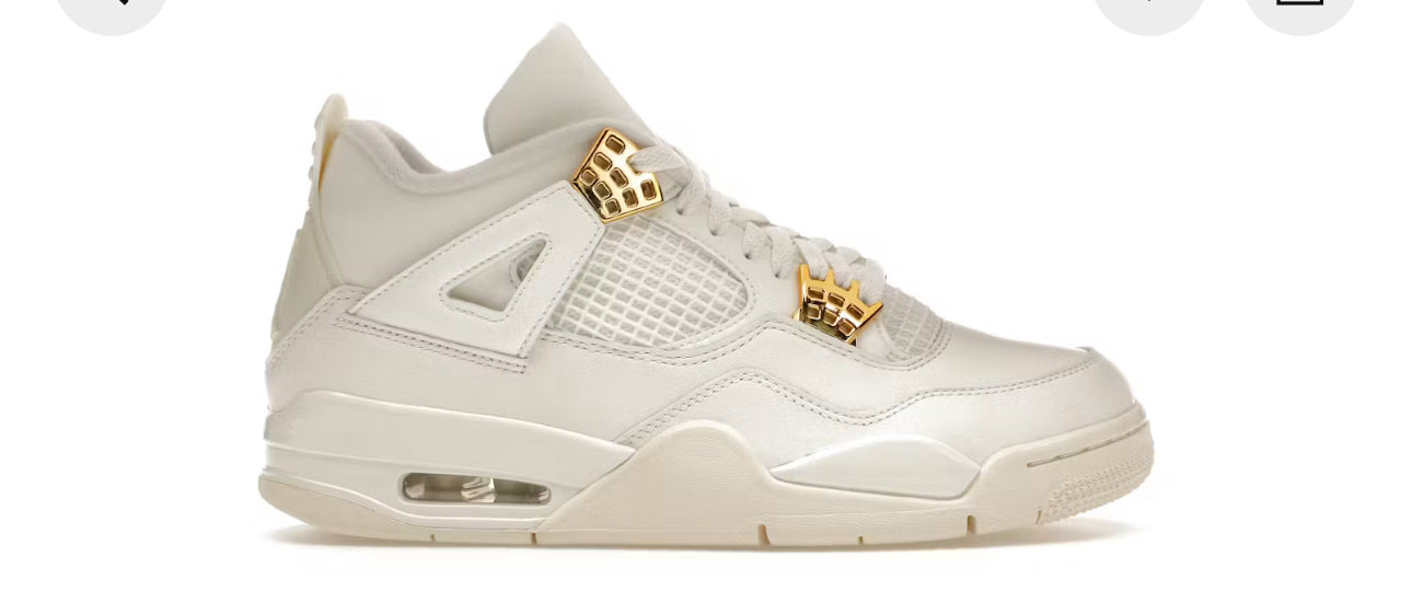 Jordan Retro 4 Metallic Gold